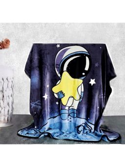 Yellow Bee - Stellar Dreams Astronaut Blanket for Boys - Navy Blue