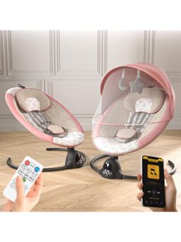 BAYBEE - Pink Automatic Electric Swing Cradle for New Born Baby