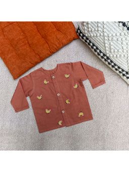 Bhaakur - Hen Organic Cotton Full Sleeves Jhabla Top