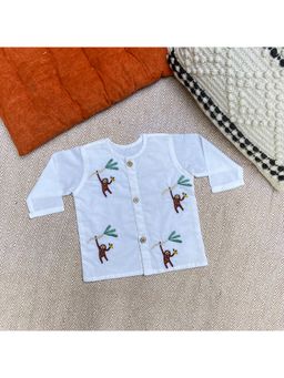 Bhaakur - Monkey Organic Cotton Full Sleeves Jhabla Top