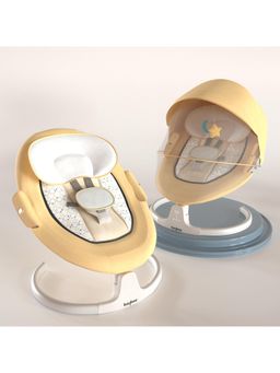 BAYBEE - Yellow Lullabies Automatic Electric Baby Swing Cradle for Baby