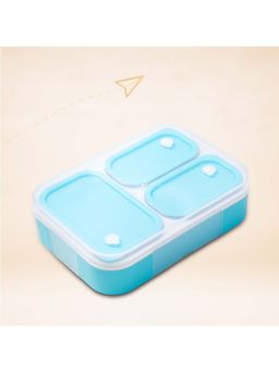 MyneeMoe - Blue Kosta 3 Compartment Insulated Stainless Steel Leak-Resistant Lunch Box