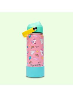 MyneeMoe - Pink Zippy 550ml Stainless Steel Water Bottle