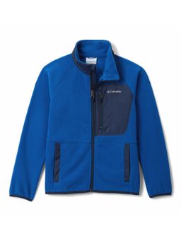 Columbia - Blue Nylon Regular High Neck Jacket