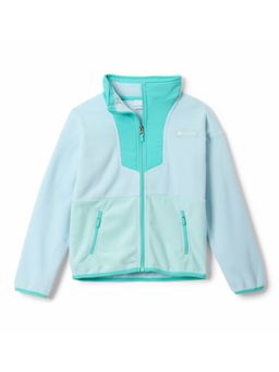 Columbia - Blue Polyester Regular High Neck Jacket