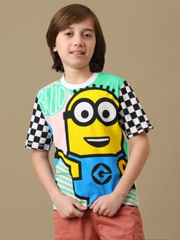 Kidsville - Official Minions Cotton Regular Round Neck T-Shirt