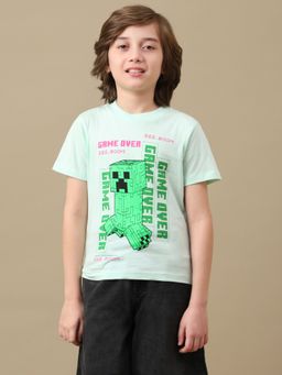 Kidsville - Official Minecraft Cotton Regular Round Neck T-Shirt