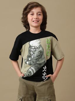 Kidsville - Official Naruto Cotton Oversized Round Neck T-Shirt