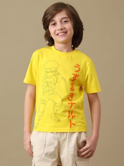 Kidsville - Official Naruto Cotton Regular Round Neck T-Shirt