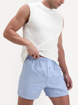 Rare Rabbit - Men Light Blue Checked Boxer