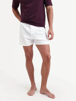 Rare Rabbit - Men White Checked Lyocell Boxer