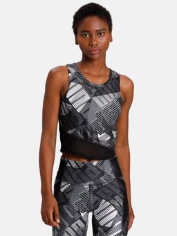 Puma - Be Bold Aop Womens Black Crop Top