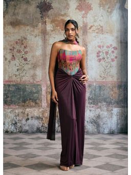 Saanjh by Lea - Riva Silk Brocade Corset Blouse