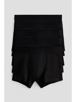 H&M - Boys Black 5-Pack Cotton Trunks