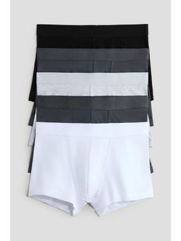 H&M - Boys White 5-Pack Cotton Trunks