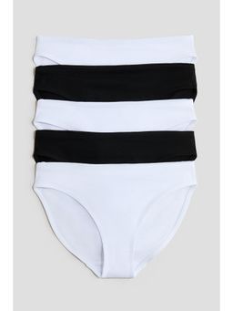 H&M - Girls White 5-Pack Cotton Briefs
