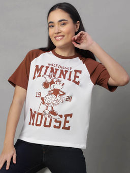 Free Authority - Minnie Printed Relaxed Fit Tshirt for Women