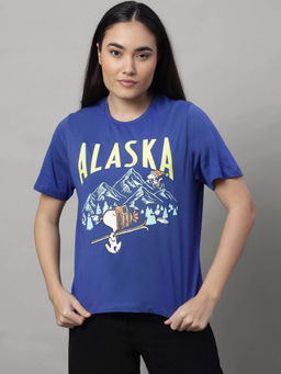 Free Authority - Peanuts Printed Relaxed Fit Tshirt for Women