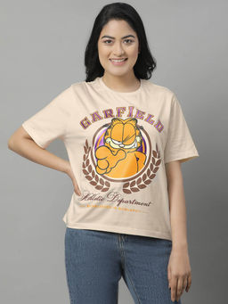 Free Authority - Garfield Graphic Relaxed Fit Tshirt for Women