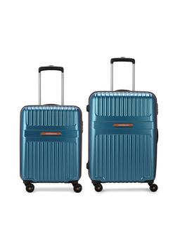 Aristocrat - Atlas Teal Combination Lock Hard Trolley Bags (Set of 2) (S/M)