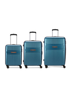 Aristocrat - Atlas Teal Combination Lock Hard Trolley Bags (Set of 3) (S/M/L)