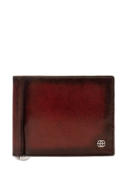 Eske - Bronn Leather Money Clip Wine Hand-Stitched