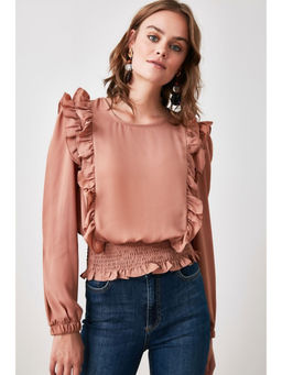 Trendyol - Camel Gipeli Blouse