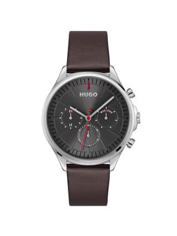 Hugo - Men Multifunction Grey Round Dial Watch - 1530407 (M)