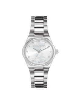 Olivia Burton - Women Mini Hexa Damask Qtz Silver Hexagon Dial Watch - 24000108 (M)