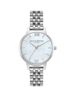 Olivia Burton - Women White Round Dial Watch - OB16MOP02 (M)