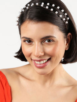 Sohi - Gold Plated Pearl Hair Band