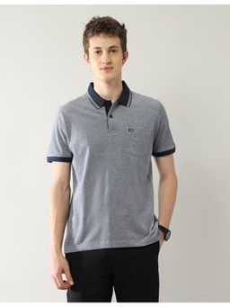 Arrow Sports - Mens Heathered Pure Cotton Polo T-Shirt