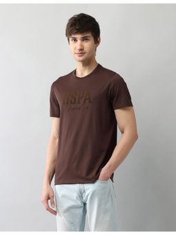 U.S. Polo Assn. Denim Co. - Mens Brown Brand Printed Muscle Fit Black Label T-Shirt