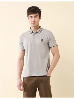 U.S. POLO ASSN. - Mens Solid Slim Fit Modern Monochrome Polo T-Shirt