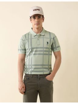U.S. POLO ASSN. - Mens Checks Working Holiday Polo T-Shirt