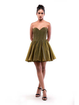 MODO CALDO - Green Moss Haven Dress