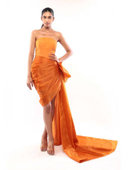 MODO CALDO - Orange After Glow Dress