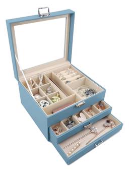 Cortina - Blue Portable Jewellery Storage Organiser