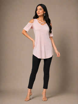 BRINNS - Cold-Shoulder Sleeves Top