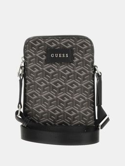 Guess - Men Grey Printed Sling Bag