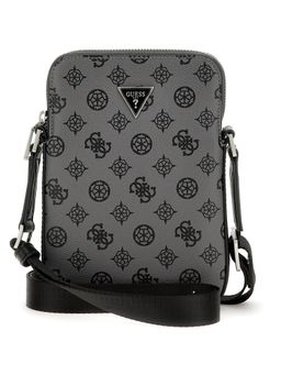 Guess - Men Grey Printed Sling Bag