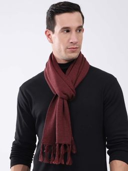 Monte Carlo - Wine Wool Blend Woven Muffler