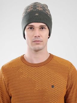 Monte Carlo - Green Pure Wool Woven Beanie