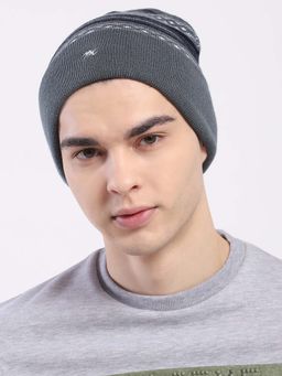 Monte Carlo - Grey Wool Blend Woven Beanie