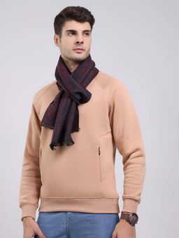 Monte Carlo - Black Wool Blend Woven Muffler