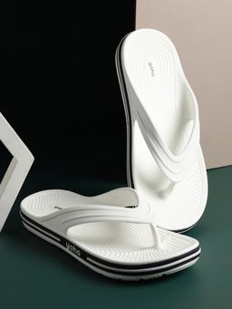 Yoho - Grip White Men Stylish Lightweight Flipflops