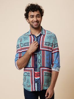 Globus - Men Multi Printed Regular Fit Casual Shirt