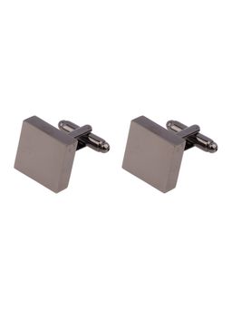 The Tie Hub - Gunmetal Grey Plain Square Cufflinks