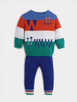 Somersault - Cat & Bug Cotton Sweater & Joggers (Set of 2)