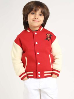 Somersault - Red Champion Embroidered Varsity Jacket